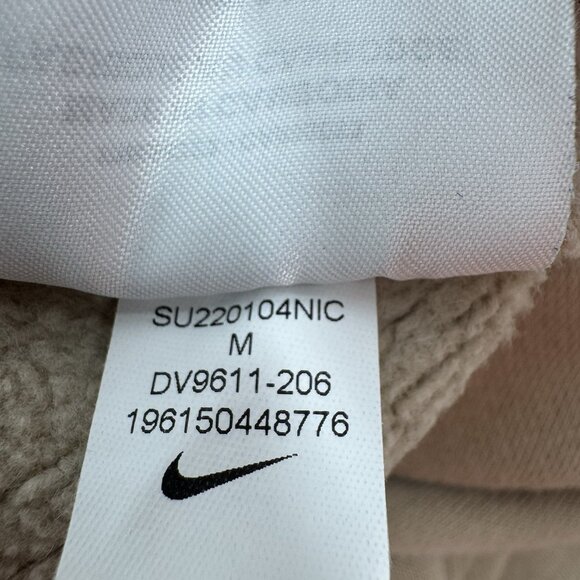 Nike Sports Club Fleece Joggers Mens Medium Logo‎ Print Tan Brown DV9611-206 - Picture 3 of 12